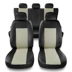 Uniwersalne pokrowce samochodowe do Ford Maverick I, II (1993-2007) - pokrowce na fotele - Auto-Dekor - Comfort - beżowy