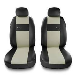 Uniwersalne pokrowce samochodowe do Seat Exeo (2009-2013) - pokrowce na fotele - Auto-Dekor - X-Line 1+1 - beżowy