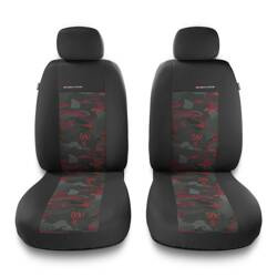 Uniwersalne pokrowce samochodowe do Citroen C4 Aircross (2012-2014) - pokrowce na fotele - Auto-Dekor - Elegance 1+1 - czerwony