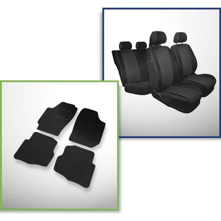 Zestaw: dywaniki filcowe + pokrowce szyte na miarę do Seat Ibiza III Hatchback (2002-2008) – Practic