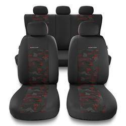 Uniwersalne pokrowce samochodowe do Audi Q5 I, II (2008-2019) - pokrowce na fotele - Auto-Dekor - Elegance - czerwony