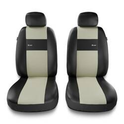 Uniwersalne pokrowce samochodowe do Skoda Kodiaq I, II (2016-....) - pokrowce na fotele - Auto-Dekor - X-Line 1+1 - beżowy