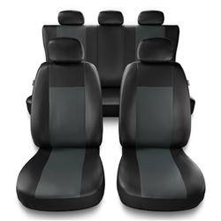 Uniwersalne pokrowce samochodowe do Mazda CX-3 (2015-2019) - pokrowce na fotele - Auto-Dekor - Comfort - szary